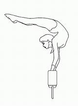 Gymnastics Gymnastik Gymnastic Ausmalbild Handstand Colornimbus sketch template