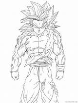 Goku Saiyan Super Coloring Pages God Drawing Printable Goten Dragon Ball Anime Coloring4free 2021 Ssj Para Color Drawings Desenhar Deviantart sketch template