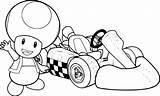 Toad Kart Coloriages Danieguto sketch template