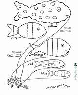 Fish Coloring Pages Printable Sheets Slippery Sheet Learning Template Preschool Print Kids School Activities Templates These Printing sketch template