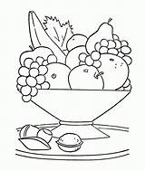 Fruit Basket Coloring Drawing Kids Pages Color Drawings Fruits Food Painting Books Colouring Bowl Popular Baskets Printable Coloringhome Adult Cartoon sketch template