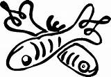 Fish Coloring Pages Seafood Kids sketch template