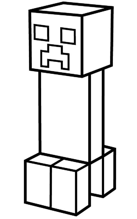 minecraft creeper coloring pages printable minecraft coloring pages