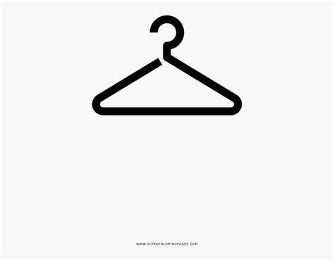 hanger coloring page clothes hanger  transparent clipart clipartkey