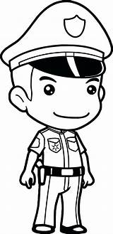 Police Coloring Pages Officer Drawing Cop Printable Man Hat Policeman Law Badge Template Kids Color Enforcement Sketch Colouring Kid Hatchet sketch template