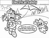 Electrical Coloring Safety Resolution Colouring Pages Medium sketch template