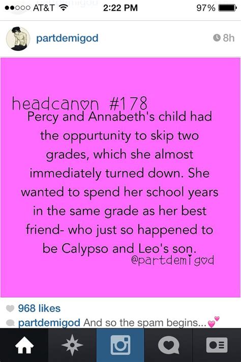 D Aww Wait What If Calypso And Leo S Son And Percy And Annabeth S
