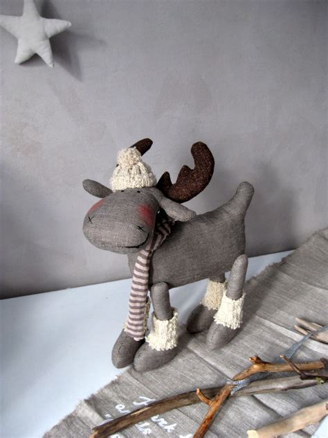 stuffed moose christmas toy moose kids toys soft toy moose etsy