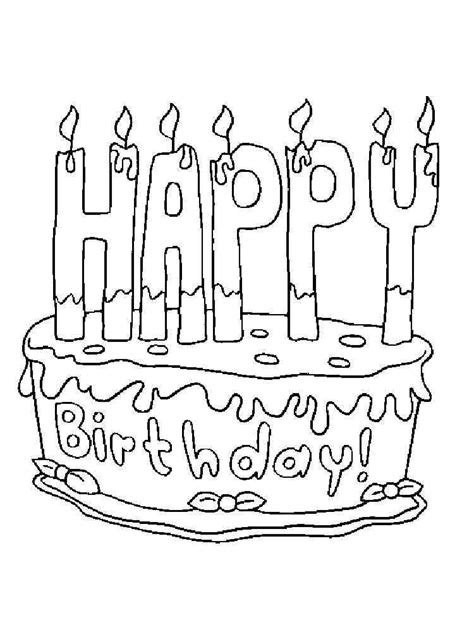 birthday coloring page happy birthday coloring page klikplayer