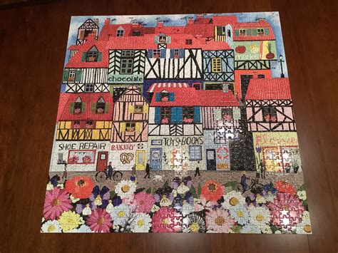 na whimsical village   whimsical jigsaw puzzles quilts