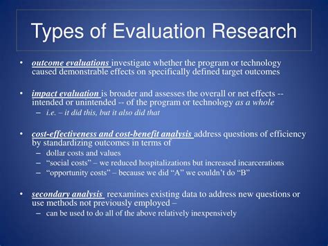 evaluation research powerpoint    id