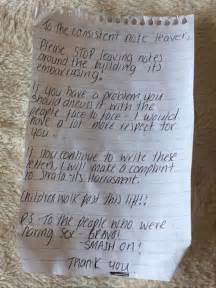 A Neighbor S Sex Note Leads To An Unexpected Result Gallery Ebaum S