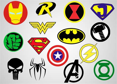 printable superhero logos printable word searches