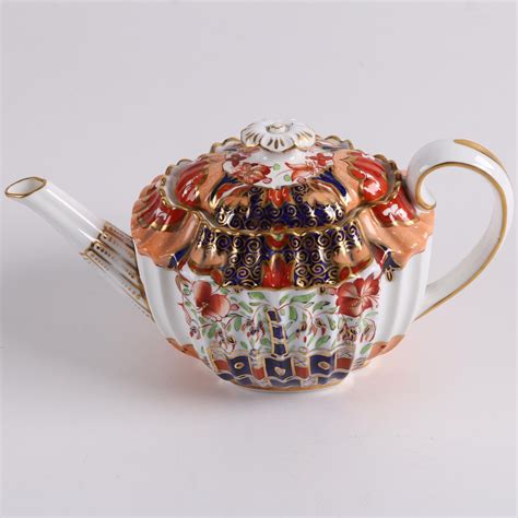 antique copeland imari porcelain teapot circa   ebth