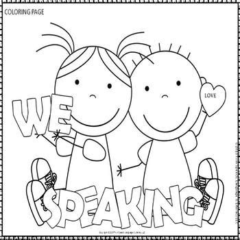 speech therapy door signs  coloring pages tpt