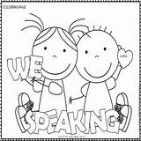 Speech Therapy Coloring Pages Signs Door Subject sketch template