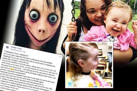 momo challenge girl 5 chops off hair after sick suicide game brainwashed her daily star