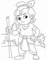 Krishna Drawing Coloring Lord Pages Pencil Baby God Kids Sketch Drawings Little Easy Sketches Simple Shree Clipart Bheem Draw Painting sketch template