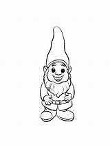 Gnome Coloring Pages Gnomes Printable Garden Cute Drawing Clip Clipart Color Draw Judy Kids Hopps Print Drawings Flower Cartoon Template sketch template