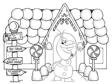 christmas gingerbread house coloring pages printable coloring