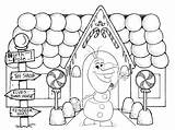 Coloring Christmas Pages Gingerbread House Popular sketch template