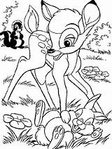 Coloring Bambi Printable sketch template