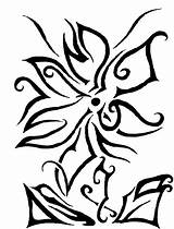 Tribal Flower sketch template