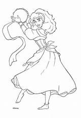 Coloring Pages Disney Esmeralda Choose Board Hunchback Dame Notre sketch template