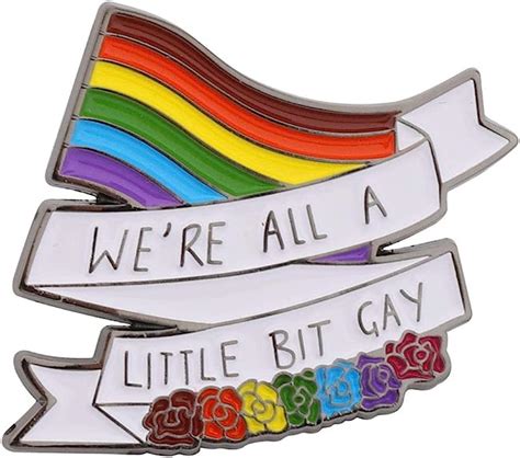 cenwa lgbtq t we re all a little bit gay enamel pin lgbtq pride t