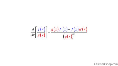 quotient rule  calculus  step  step examples