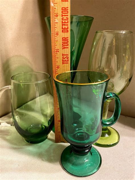 Vintage Green Glassware Favorite Glass Etsy