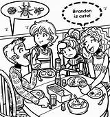 Dork Diaries Brandon Coloring Pages Nikki Family Printable Over Dinner Diary Came Color Happened When Print Sheets Getcolorings Popular Biology sketch template