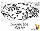 Porsche Coloring Car Pages 918 Spyder Super Cars Yescoloring Camaro Race Bugatti Sports Corvette Cool Gt3 Gusto Popular Boys Volkswagen sketch template