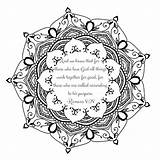 Mandala Bible Mindful Sheets Verses sketch template