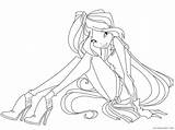 Winx Coloring4free sketch template