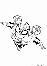 Coloring Spider Man Ultimate Pages Printable sketch template