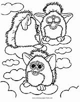 Furby Coloring Pages Cartoon Furbies Color Printable Kids Book Character Furbie Colouring Sheets Fun Boom Cartoons Library Found Furbys Tweet sketch template