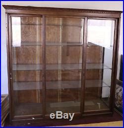 wooden antique vintage china cabinet store showcase display retail