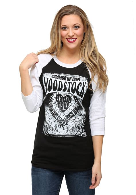 woodstock summer   womens raglan shirt