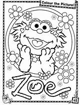 Coloring Sesame Street Pages Zoe Oscar Printable Grouch Gang Getcolorings Book Getdrawings Cartoon Color Colorings Elmo sketch template