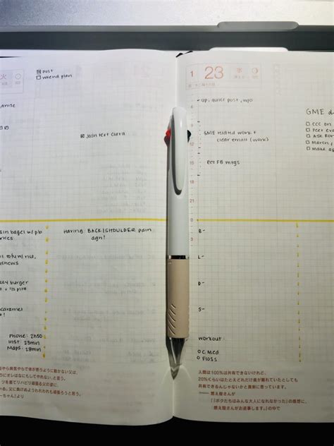 planning approach   hobonichi cousin daily pages  shu