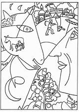 Chagall Matisse Henri Colorir Worksheets Famosas Desenhos Handouts Kleurplaten Livingston Coloriage Dibujo Monet Chagal Contemporanea Lezioni Famosi Cubist Coloriages Art45 sketch template