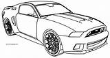 Mustang Coloring Hellcat Wecoloringpage Challenger sketch template