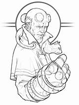 Rapaz Inferno Hellboy Genial sketch template