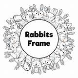 Colorare 30seconds Rabbits Giostra Emozioni Conigli Cornice Tip sketch template