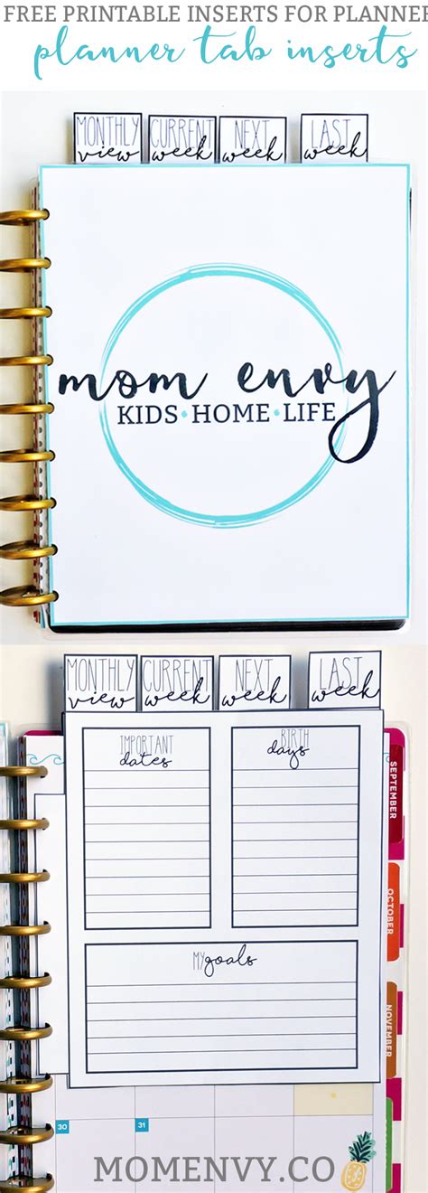 tab inserts pinterest mom envy