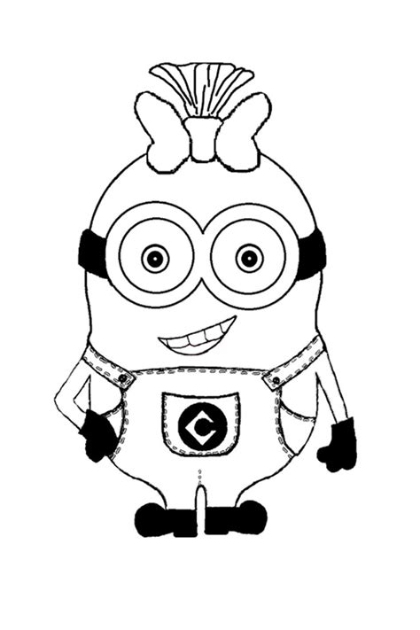 coloring pages minions mel
