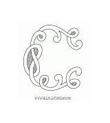 Celtic Monograms sketch template