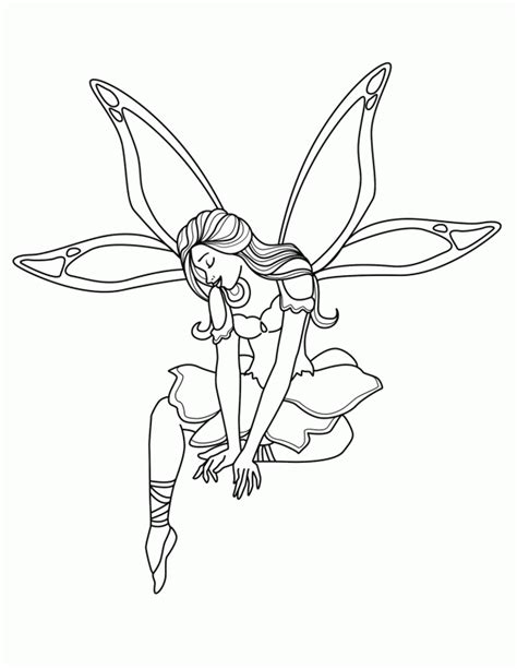 printable fairy coloring pages  kids