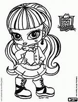 Coloring Monster High Pages Print Baby Colouring Color Printable Coloriage Kids Girls Draculaura Imprimer Colour Printouts Vampire Dracula sketch template